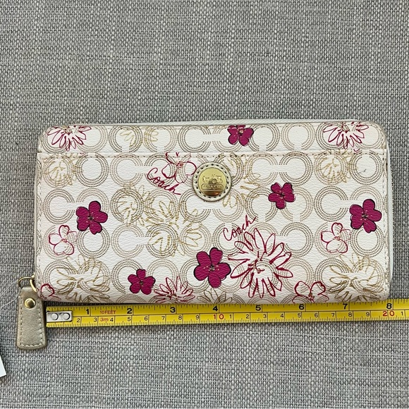 NWT COACH Waverly Floral Zip Wallet 45051 - Picture 5 of 9
